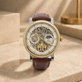 Thomas Tompion Brown Leather Cambridge Automatic Watch