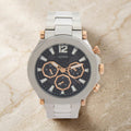 Guess Silver & Rose Gold Chronograph Watch