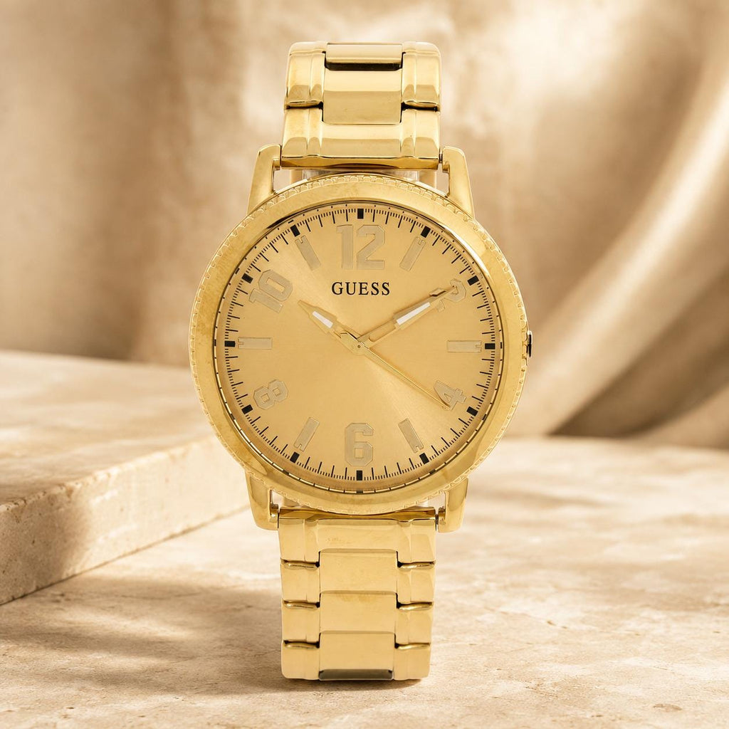 Guess Gold Tone Stainless Steel Standard Watch