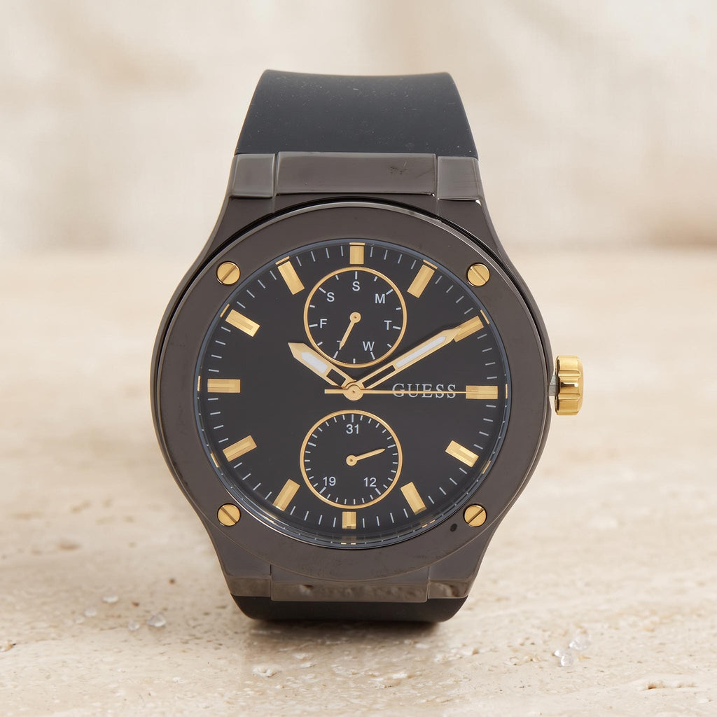 Guess Black & Gold Chronograph Watch