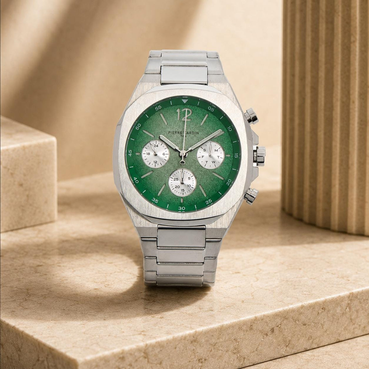 Pierre Cardin Stainless Steel Elysee Concorde Sport Watch