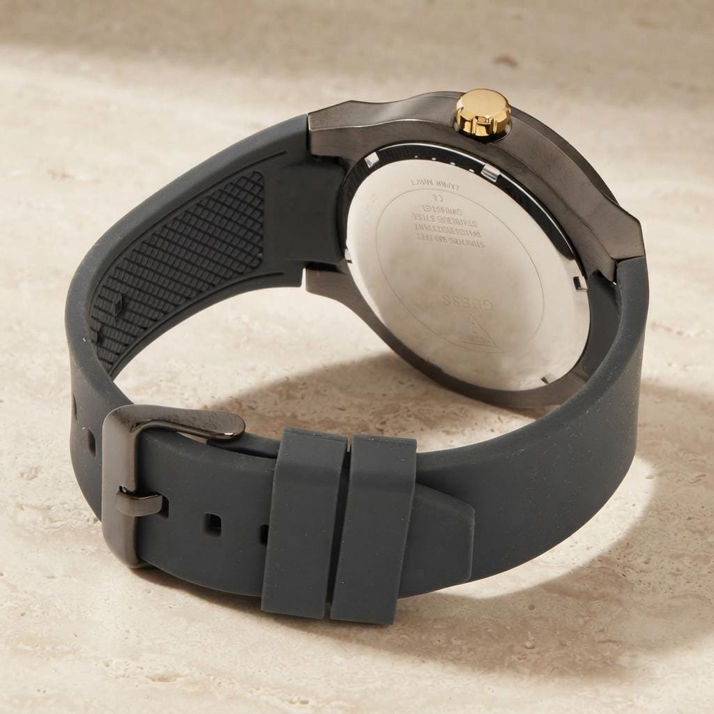 Guess Black & Gold Chronograph Watch