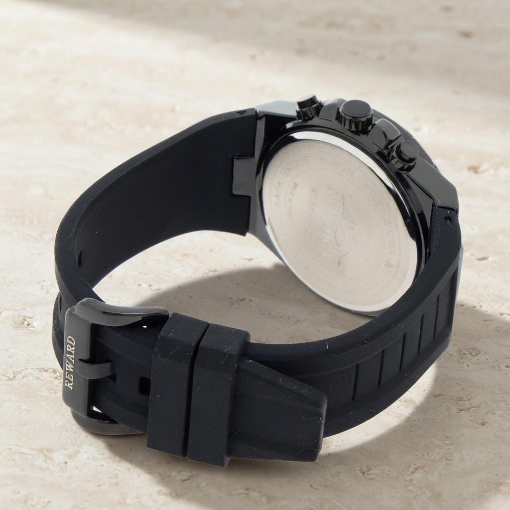 Reward Black & Yellow Chronograph Watch