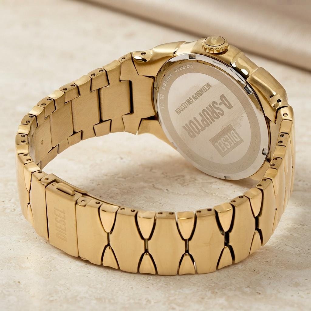 Diesel Gold Tone D Sruptor Metamorph Watch