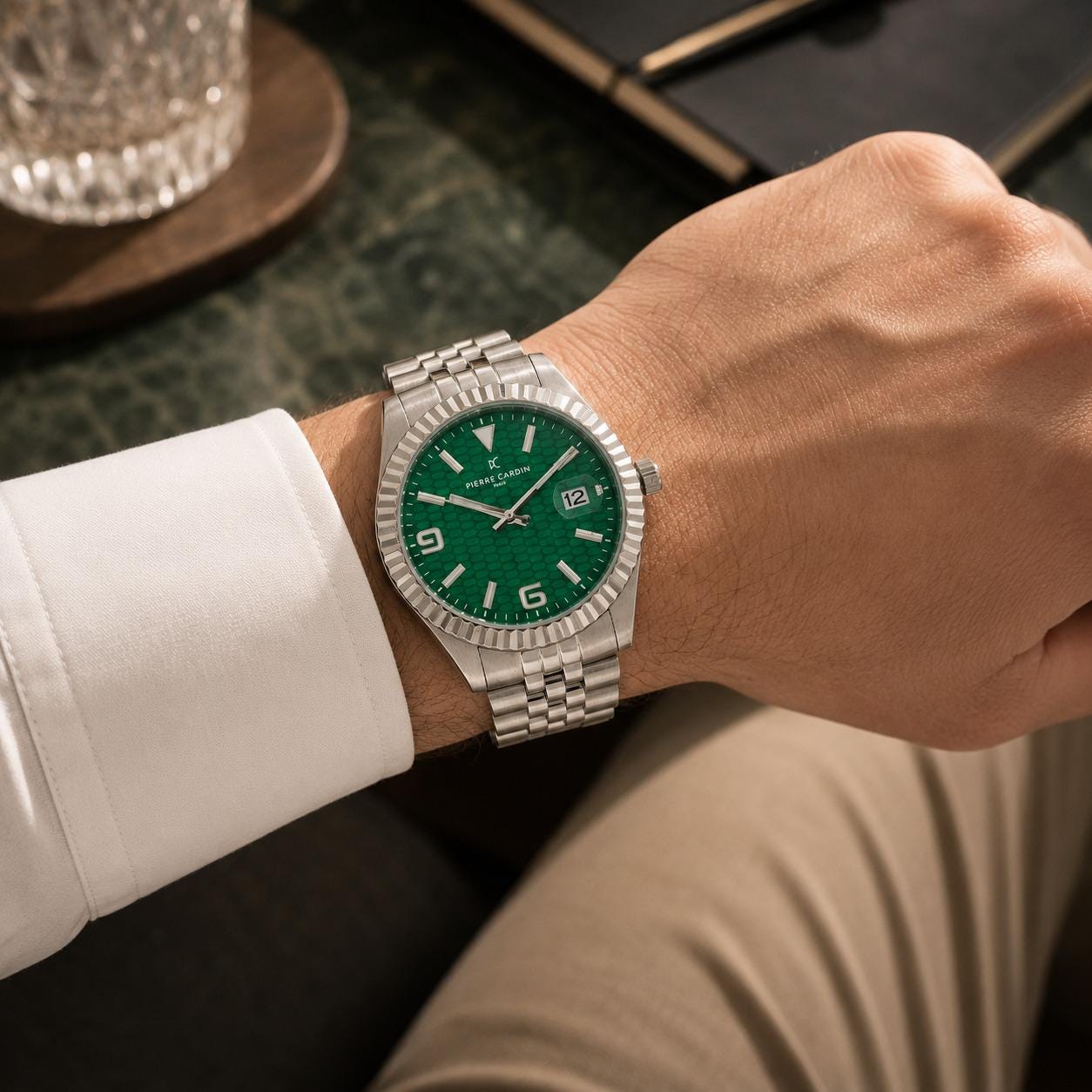 Pierre Cardin Silver Tone Analogue Watch