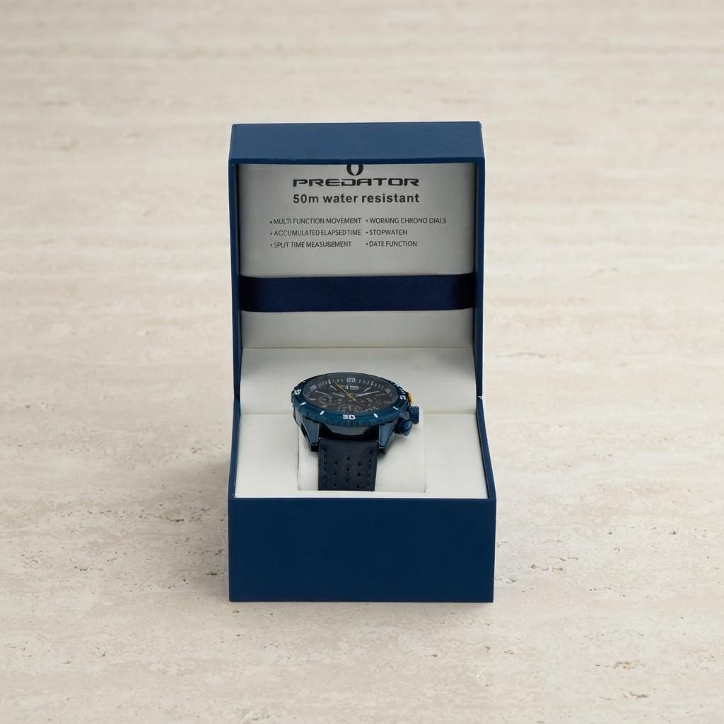 Predator Navy Blue Sports Chronograph Watch