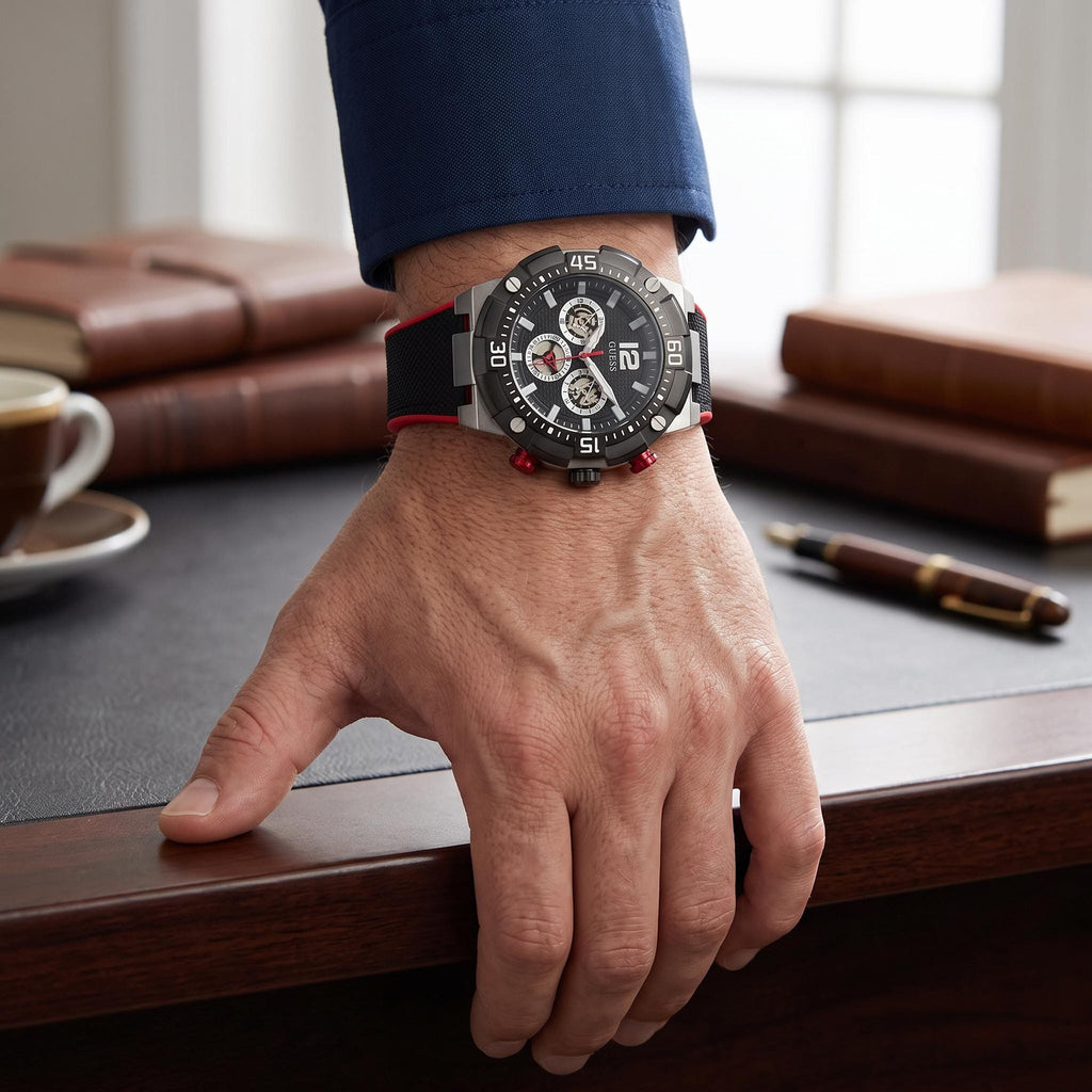 Guess Black Chronograph Watch