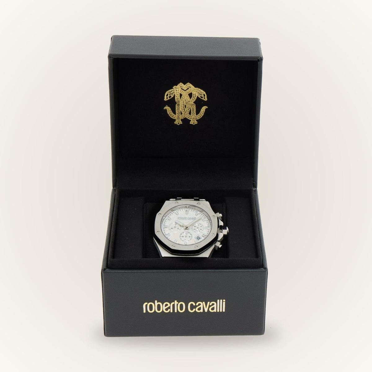 Roberto Cavalli Stainless Steel Sport Ottago Watch