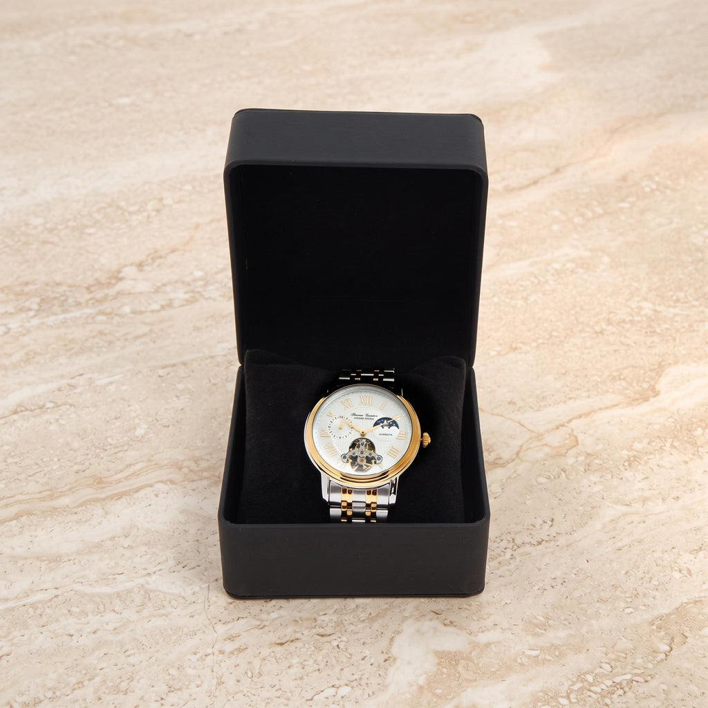 Thomas Tompion Two Tone London Automatic Skeleton Watch