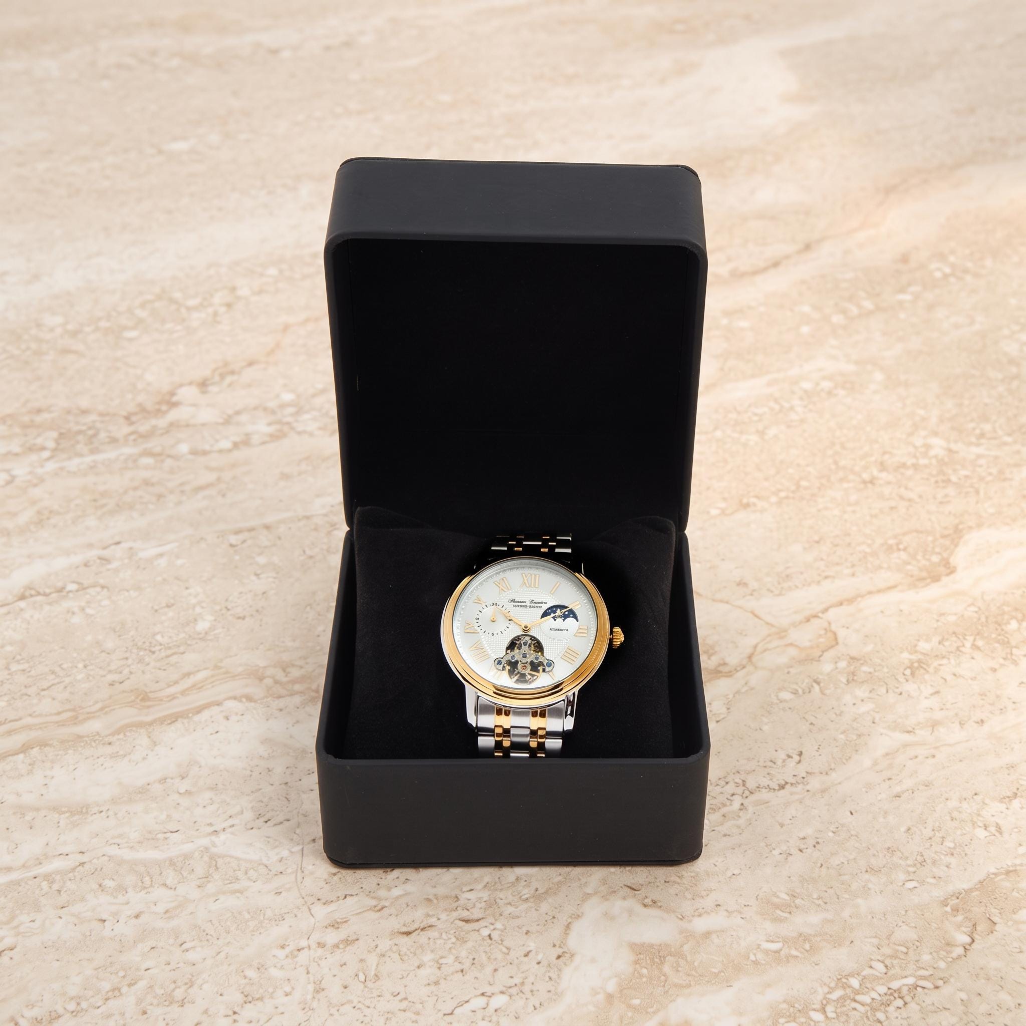 Thomas Tompion Two Tone London Automatic Skeleton Watch