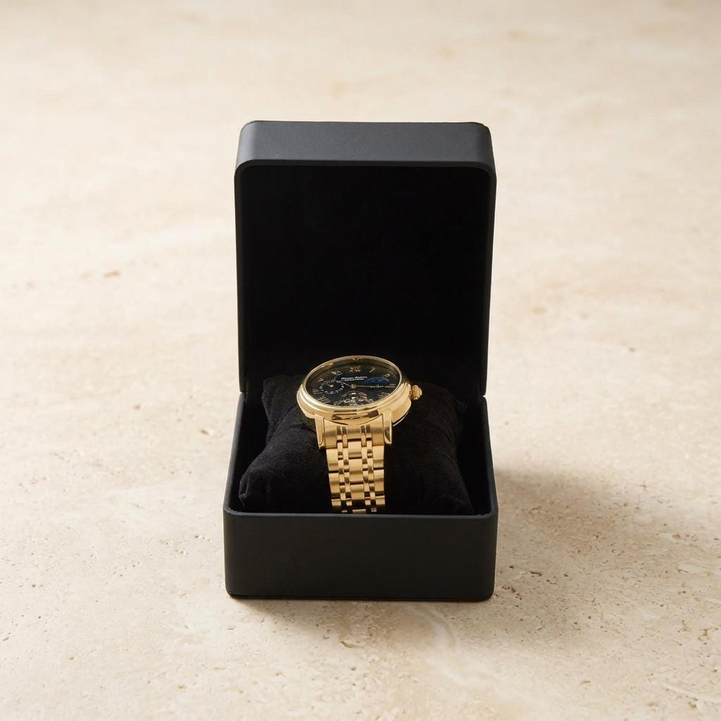 Thomas Tompion Gold Tone Stainless Steel Chronograph Automatic Watch