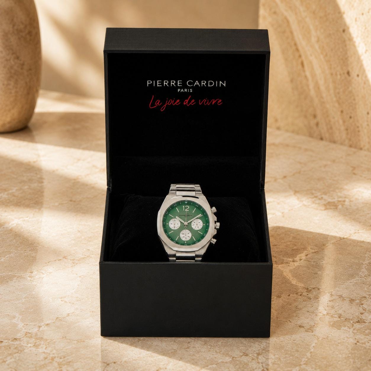 Pierre Cardin Stainless Steel Elysee Concorde Sport Watch