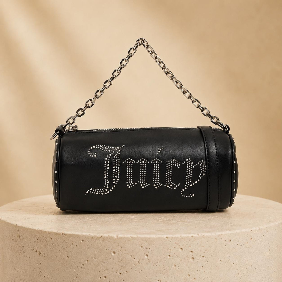 Juicy Couture Black Kimberly Barrel Shoulder Bag