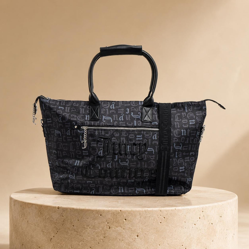Juicy Couture Black Monogram Tote Bag