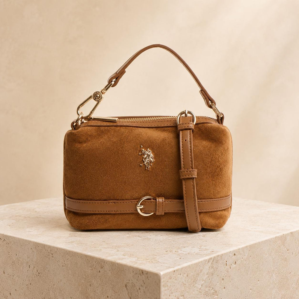 U.S. Polo Assn. Brown Warwickshire Mini Hobo Bag