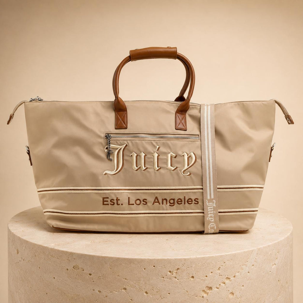 Juicy Couture Light Taupe Large Weekender Bag