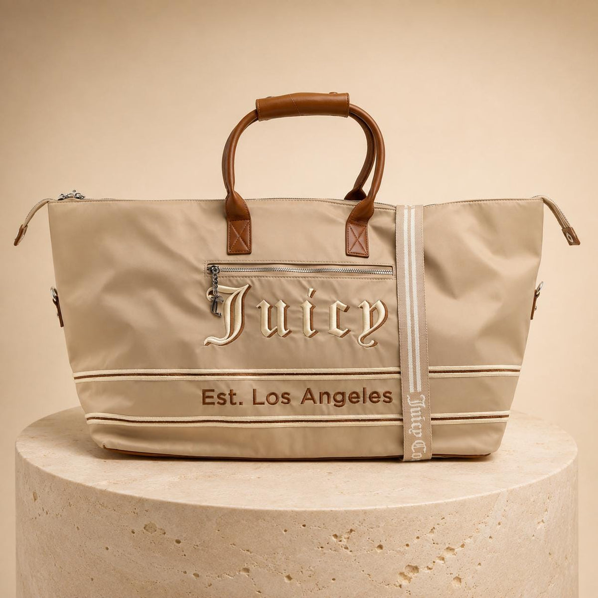 Juicy Couture Light Taupe Large Weekender Bag