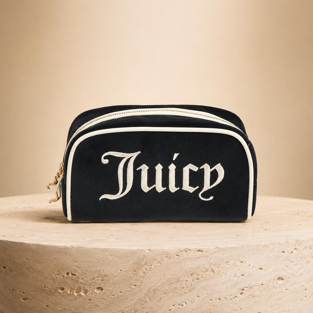 Juicy Couture Black & Cream Cosmetic Bag