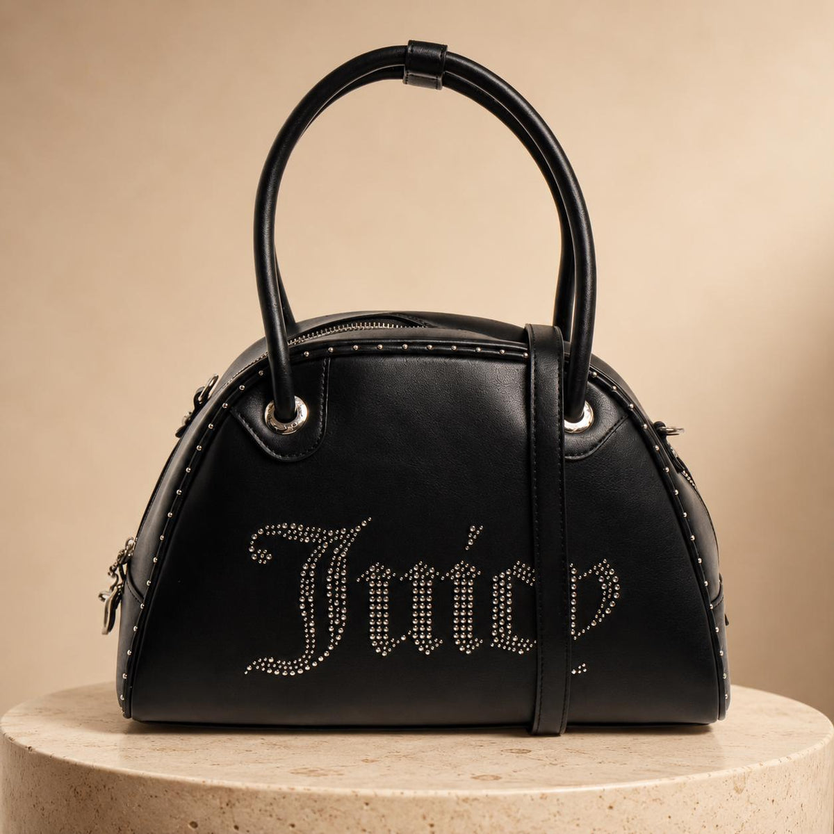 Juicy Couture Black Kimberly Bowling Bag