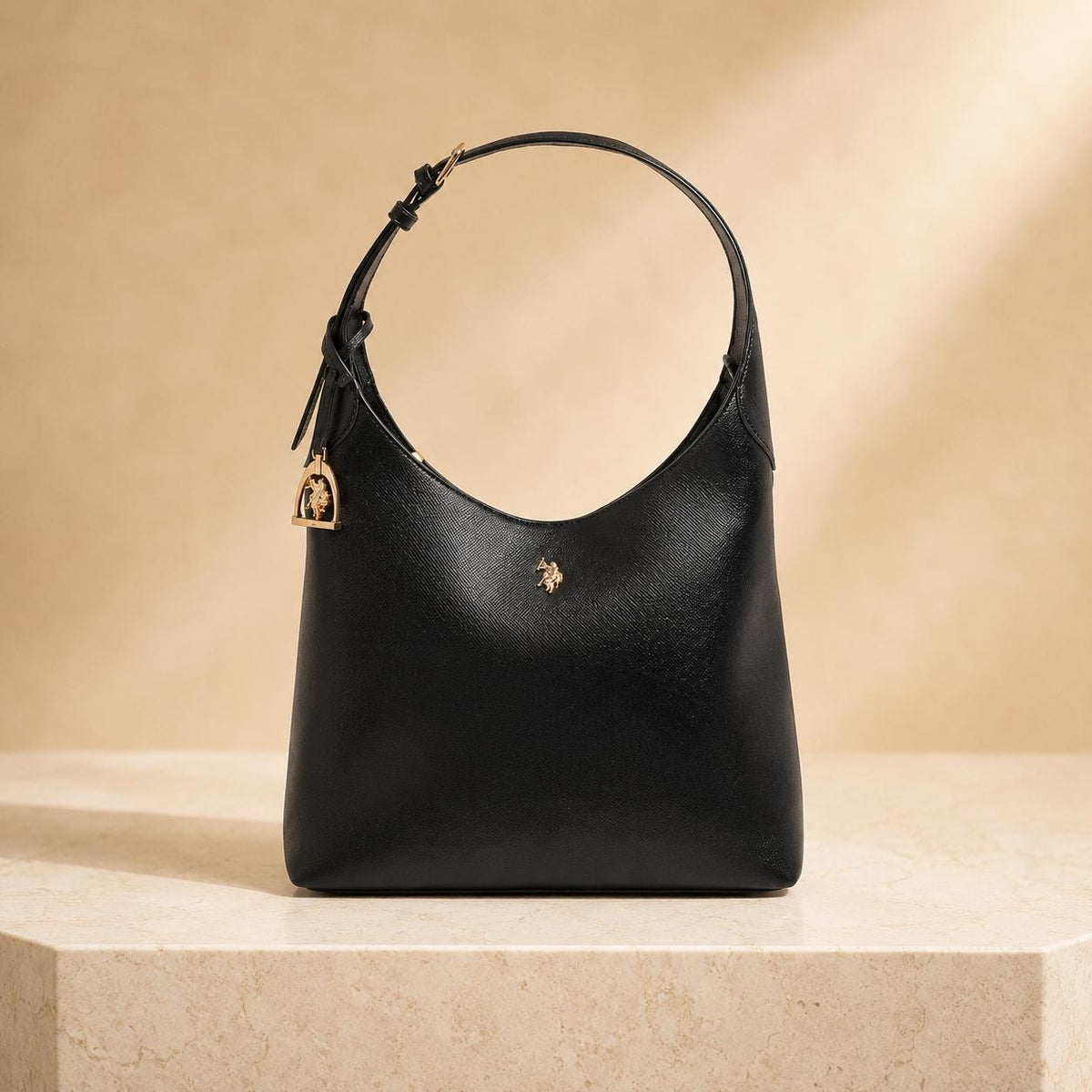 U.S. Polo Assn. Black Jones Hobo Bag