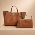 U.S. Polo Assn. Brown Tote Bag Set, Shoulder Bag & Crossbody