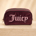 Juicy Couture Burgundy Cosmetic Bag