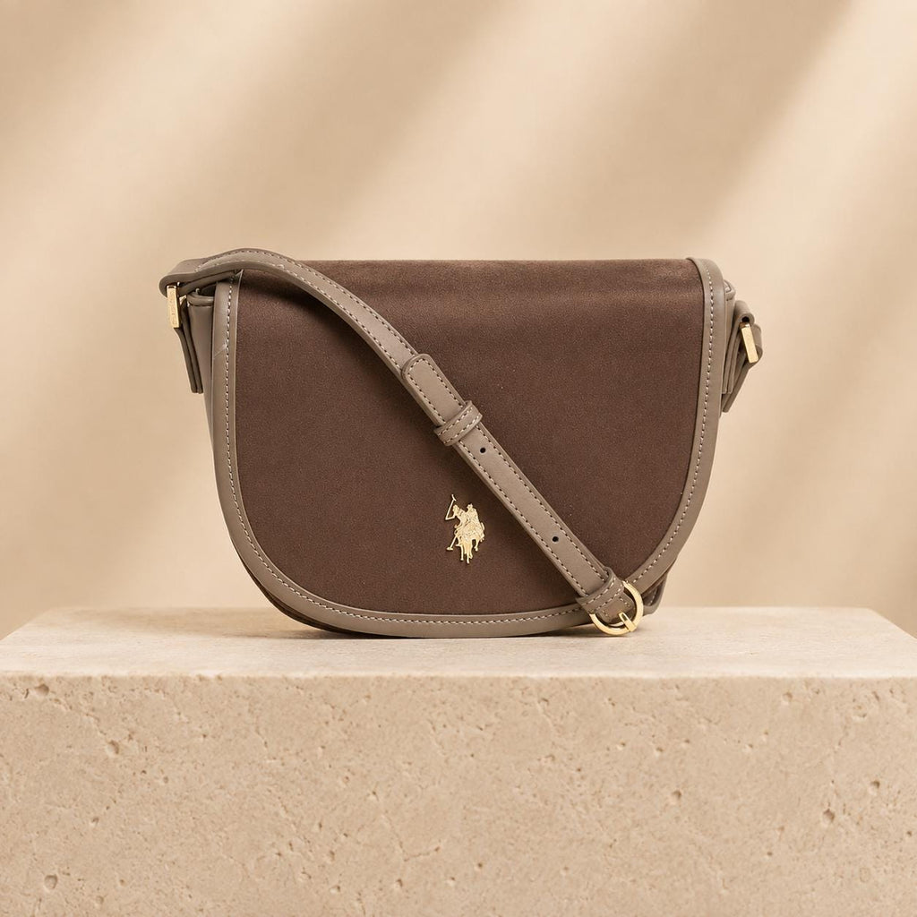 U.S. Polo Assn. Taupe Crossbody Bag