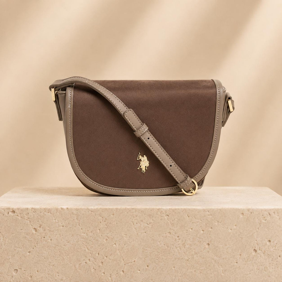 U.S. Polo Assn. Taupe Crossbody Bag