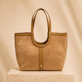 U.S. Polo Assn. Tan Tote Bag Suede Look
