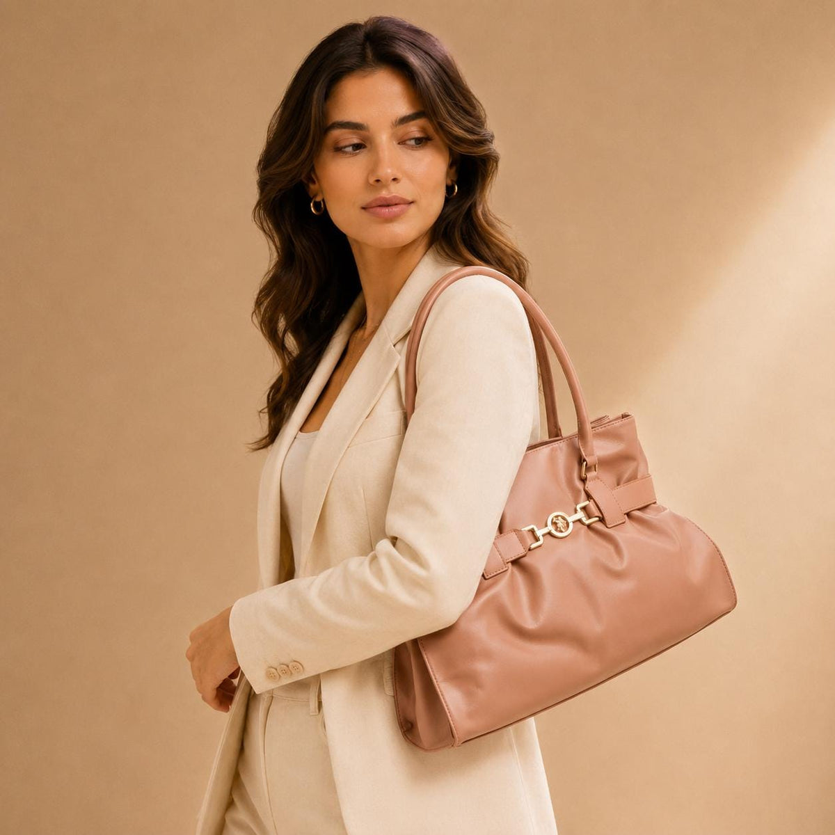U.S. Polo Assn. Peach Jane Tote Bag