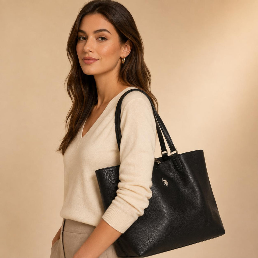 U.S. Polo Assn. Black Malibu Tote Bag