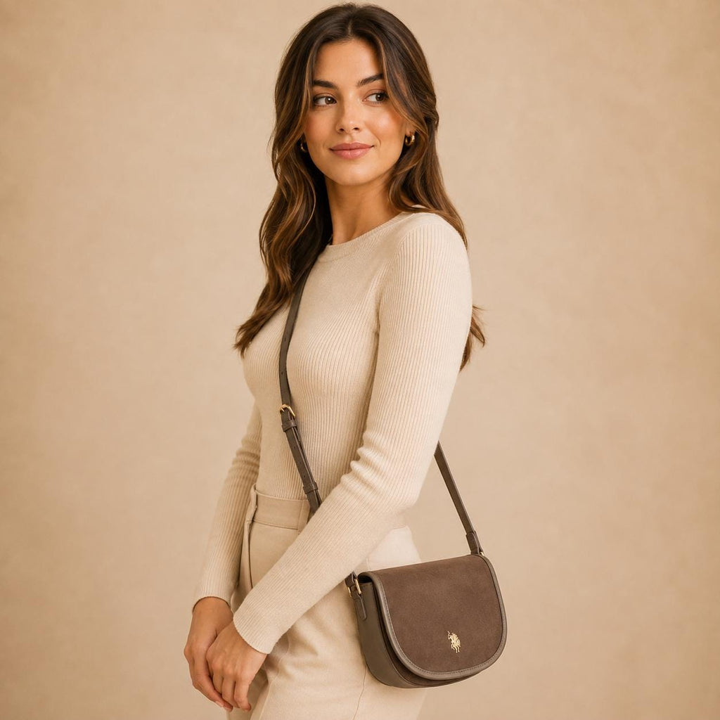 U.S. Polo Assn. Taupe Crossbody Bag