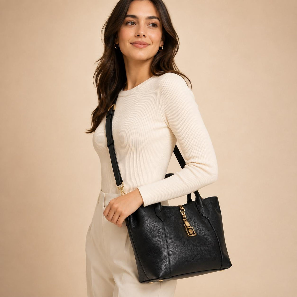 U.S. Polo Assn. Black Helcho Tote Bag