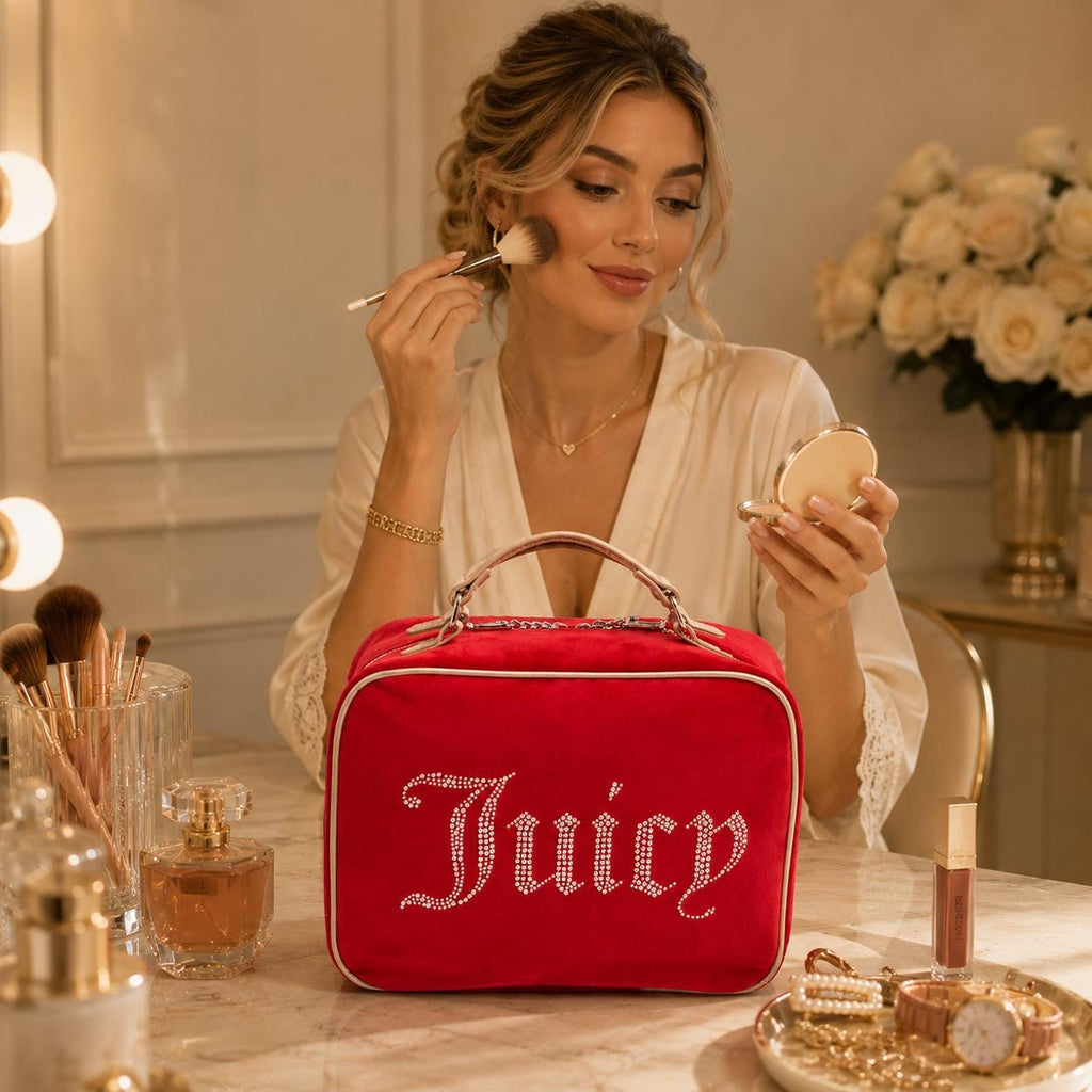 Juicy Couture Red Velvet Iris Makeup Bag