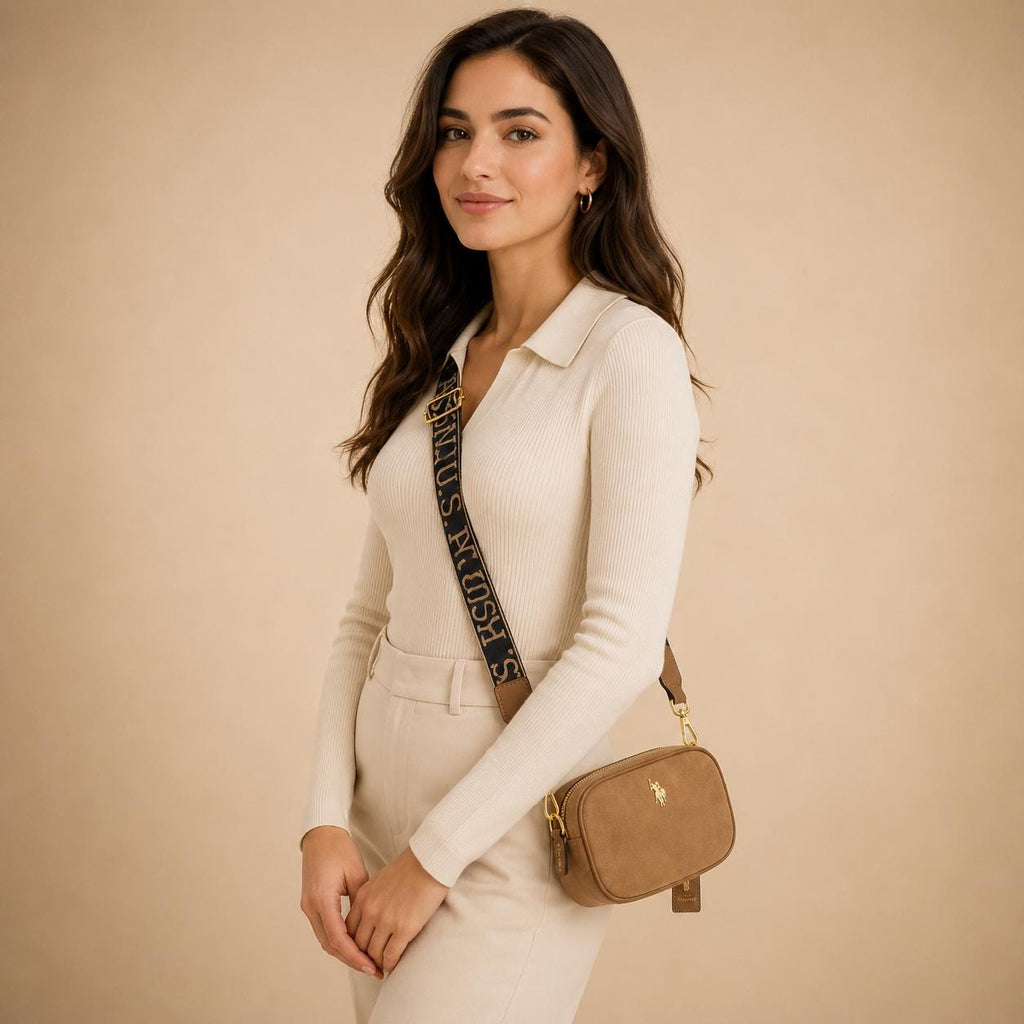 U.S. Polo Assn. Brown Cross Body Bag
