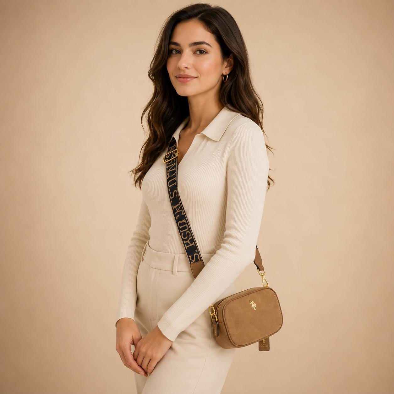 U.S. Polo Assn. Brown Cross Body Bag