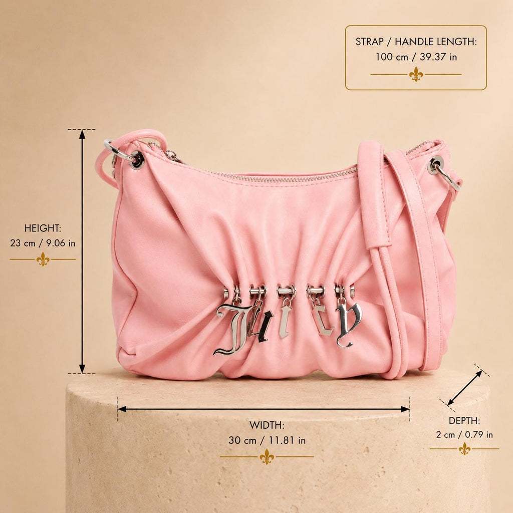 Juicy Couture Juicy Pink Jade Small Hobo Shoulder Bag