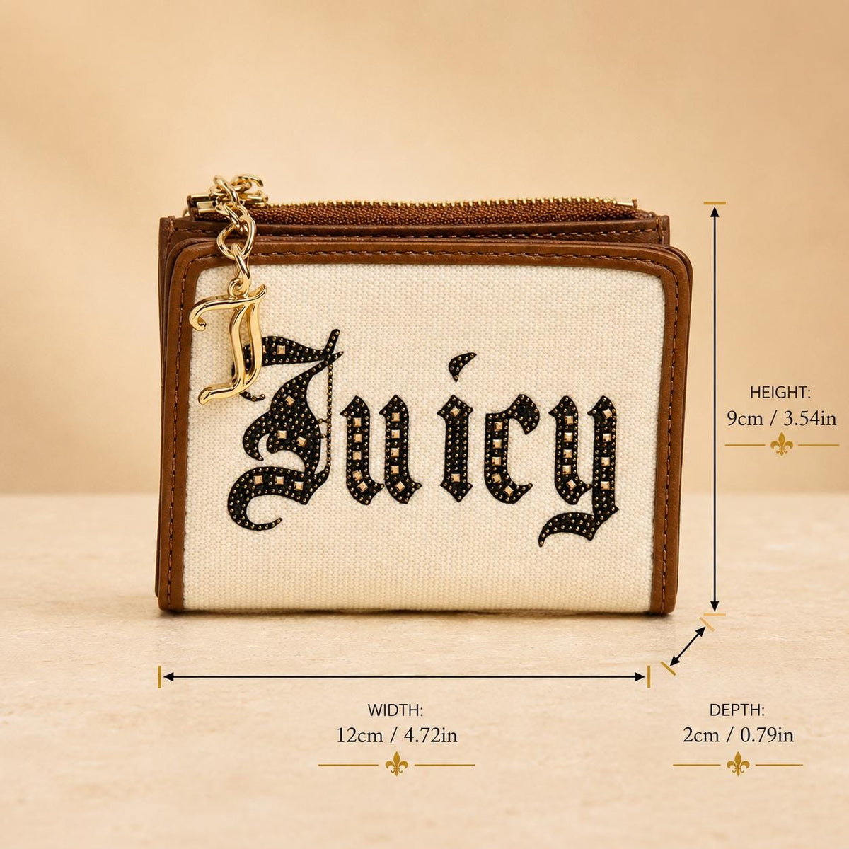 Juicy Couture Beige & Tan Wallet