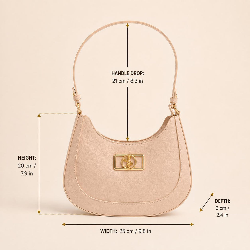 U.S. Polo Assn. Pink Hobo Bag