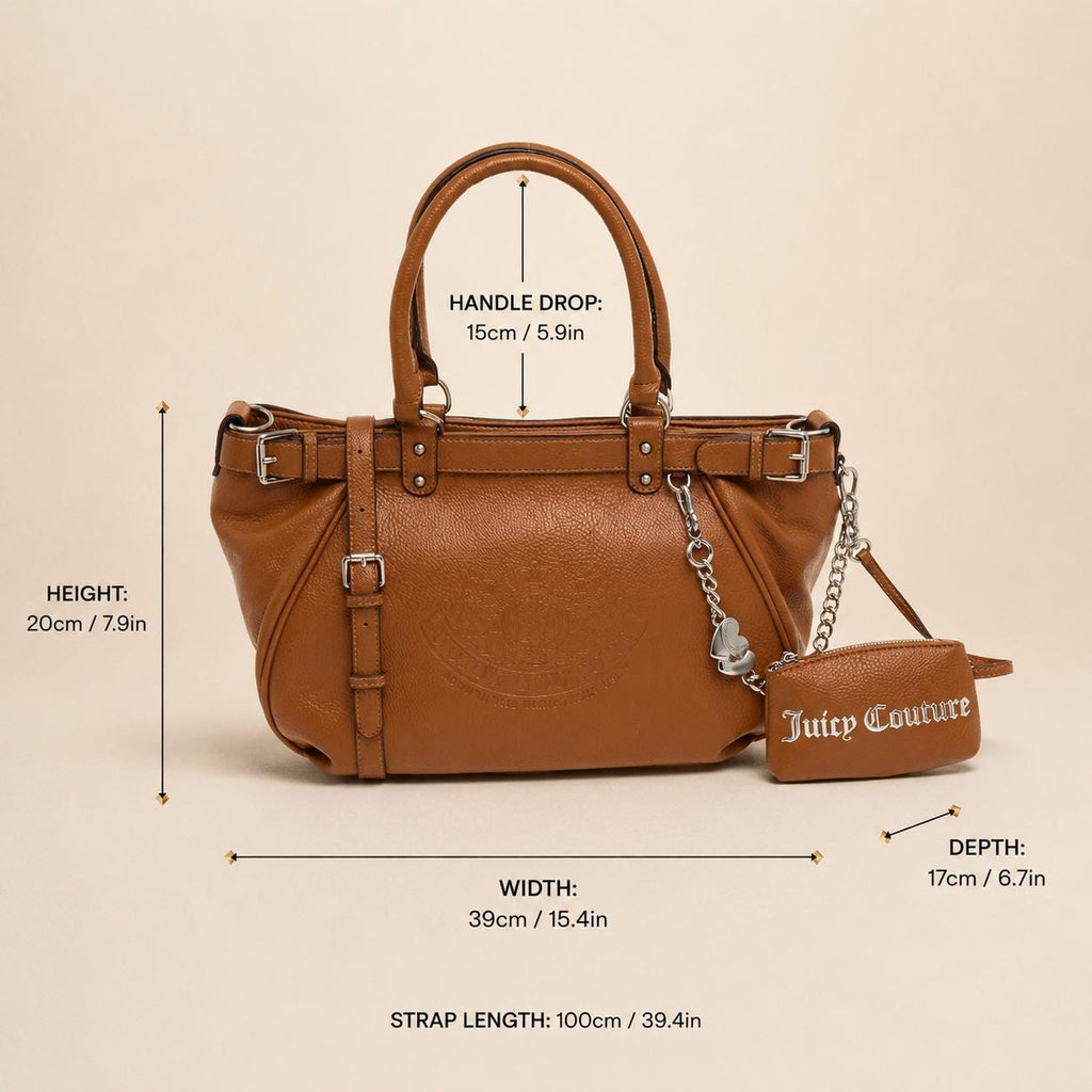 Juicy Couture Tan Crossbody Bag with Pouch