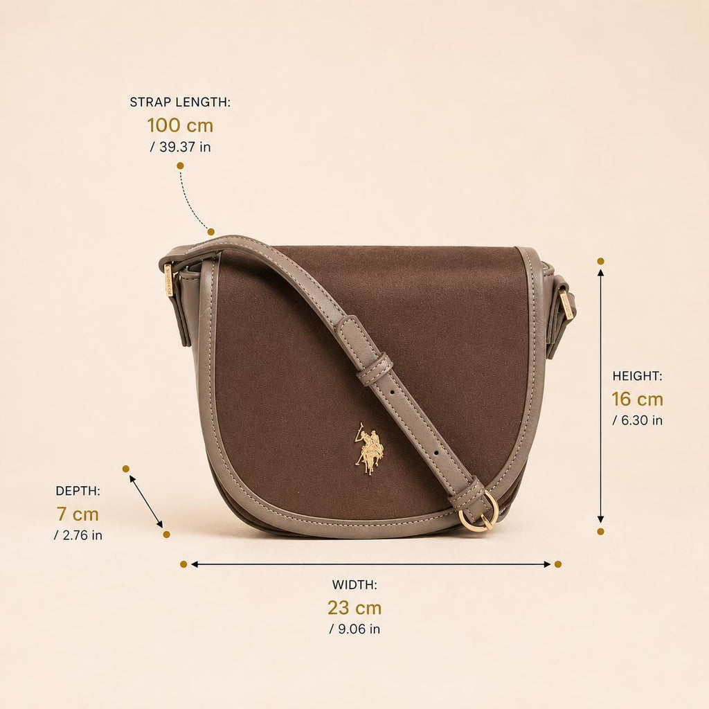 U.S. Polo Assn. Taupe Crossbody Bag