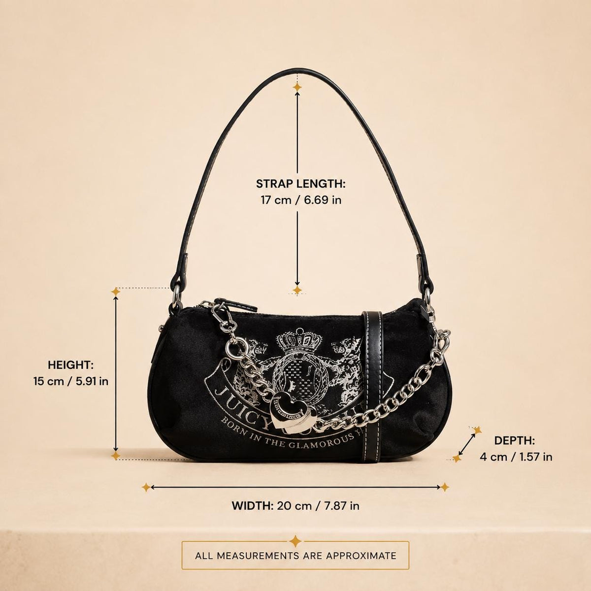 Juicy Couture Black Crossbody Bag