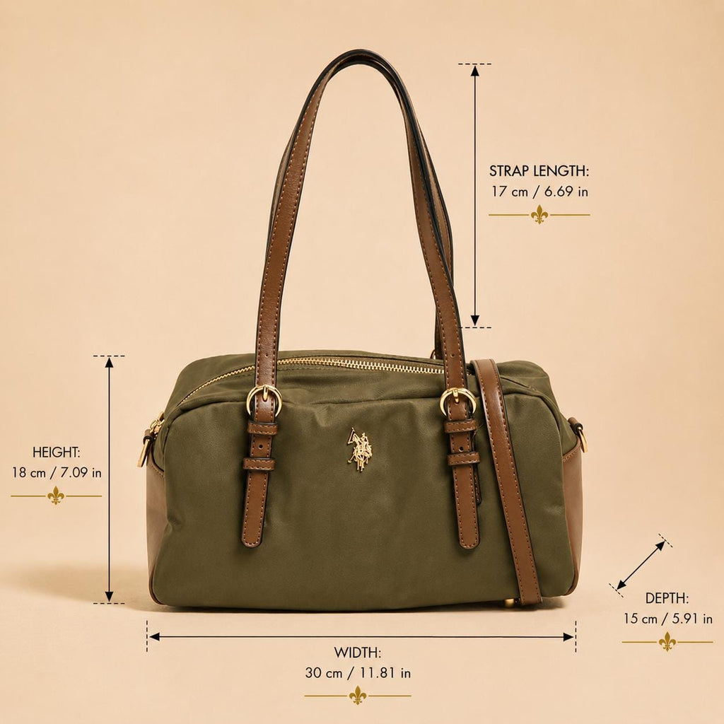 U.S. Polo Assn. Khaki Shoulder Bowling Bag
