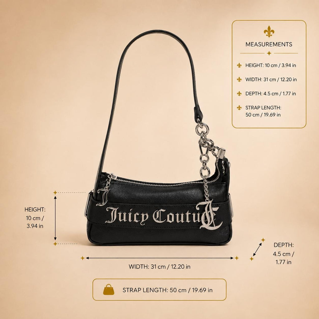 Juicy Couture Black Jasmine Shoulder Bag
