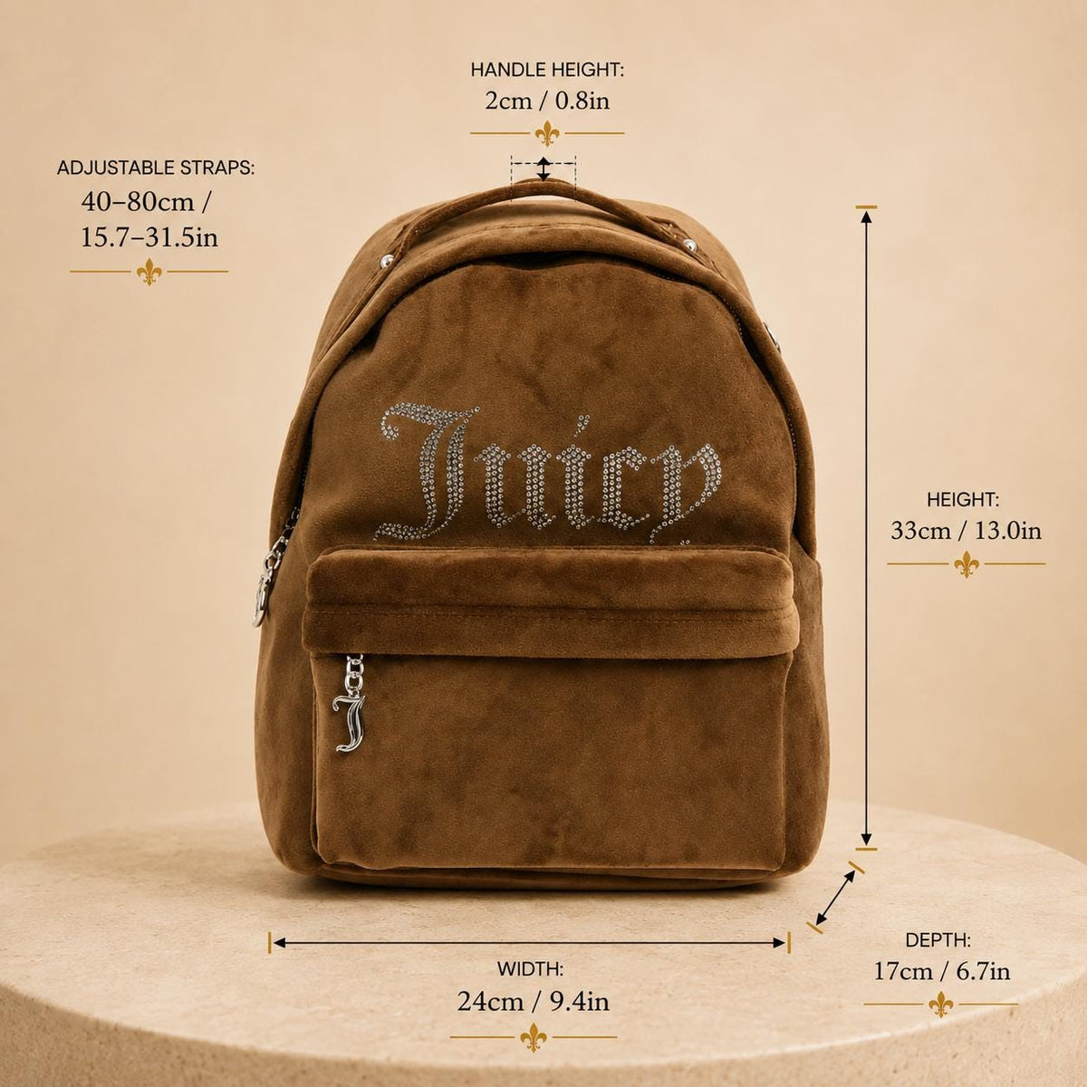 Juicy Couture Brown Kimberly Backpack