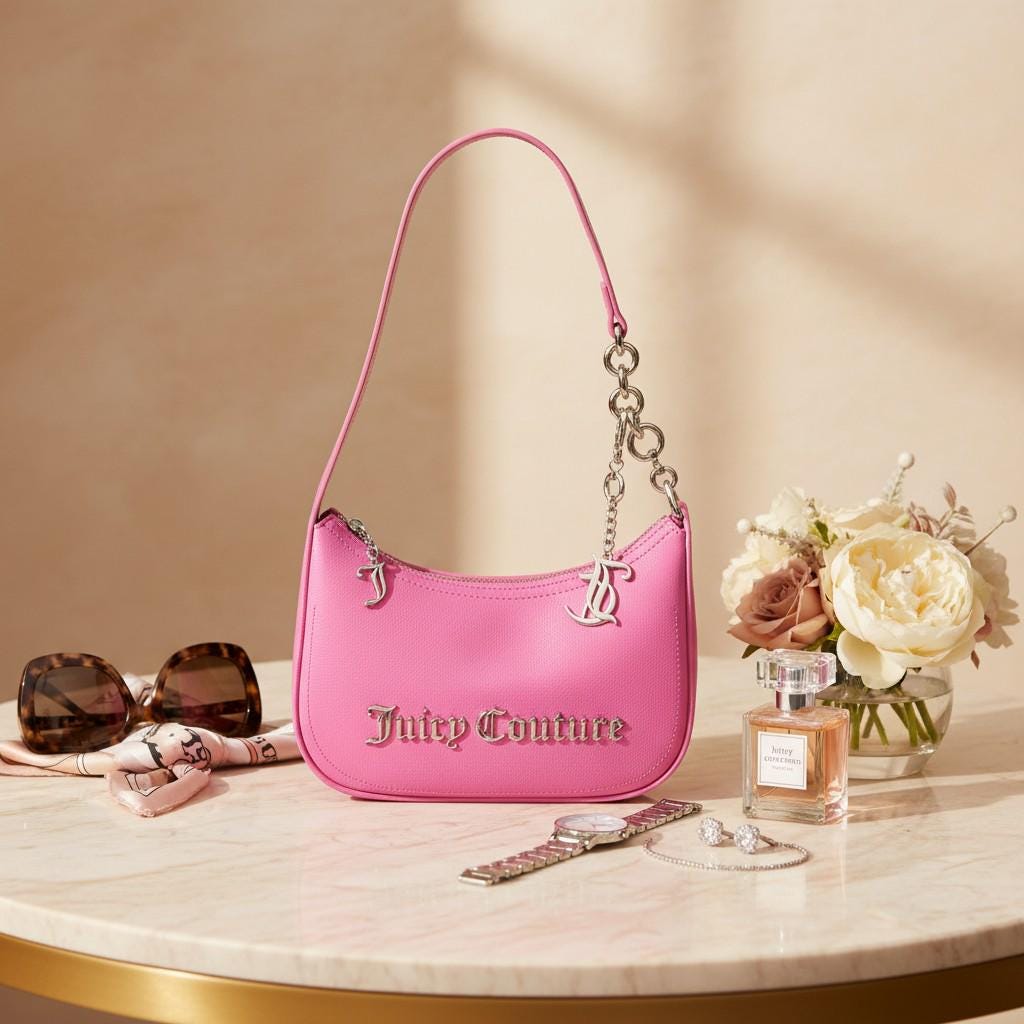 Juicy Couture Pink Jasmine Shoulder Bag