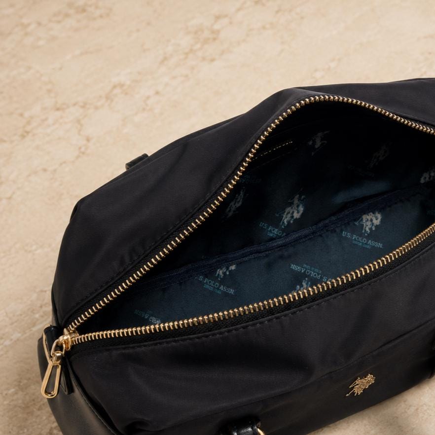 U.S. Polo Assn. Black Nylon Houston Bowling Bag