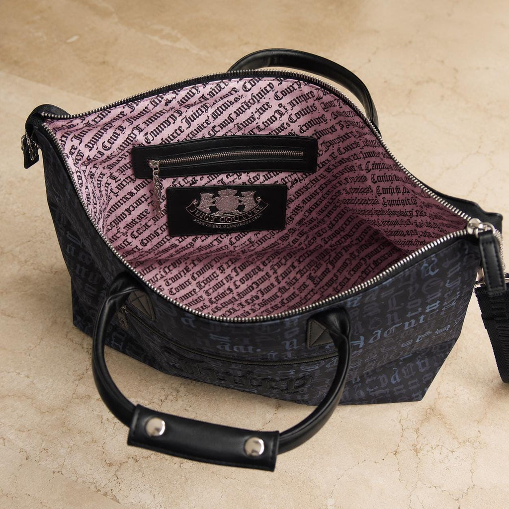 Juicy Couture Black Monogram Tote Bag