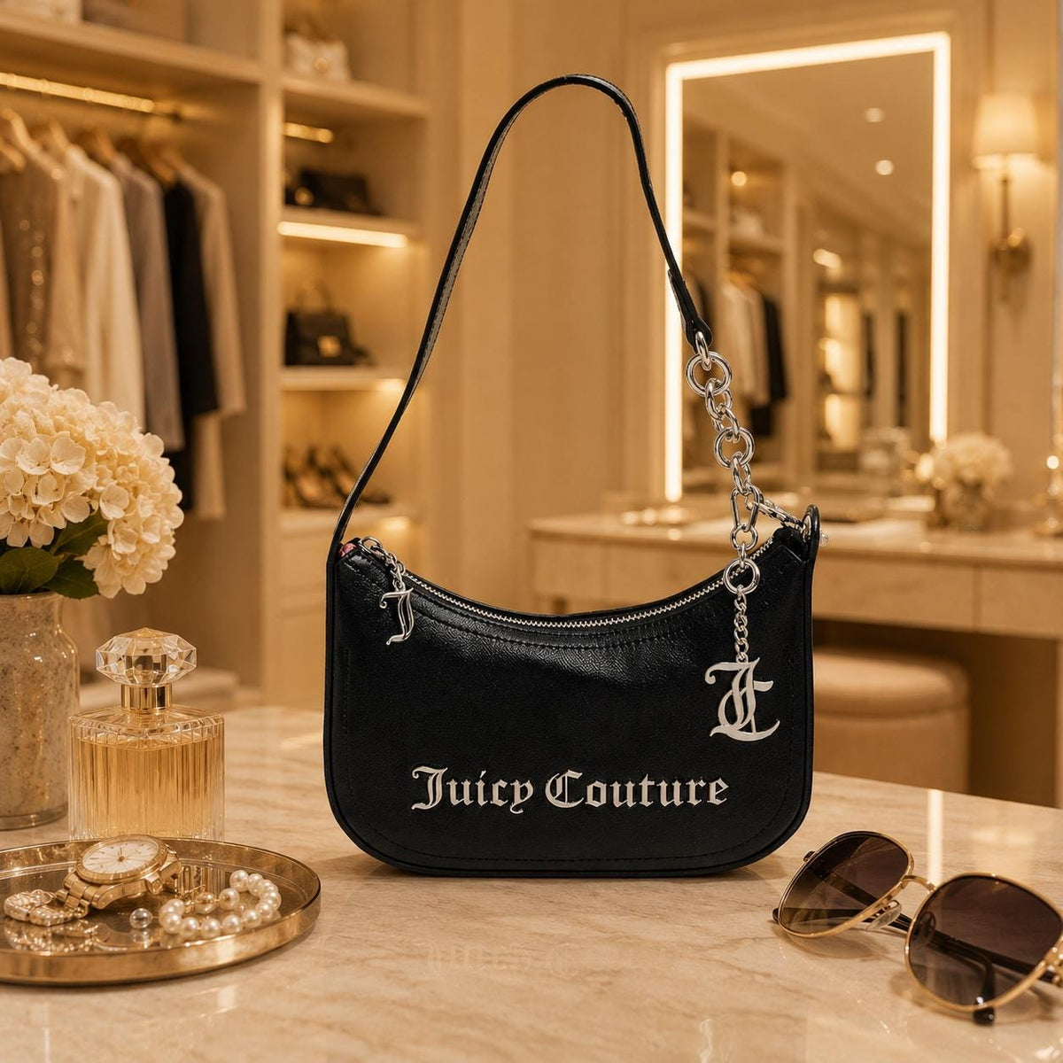 Juicy Couture Black Jasmine Shoulder Bag