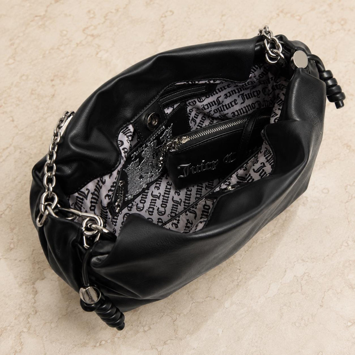 Juicy Couture Black Satchel Bag with Wallet